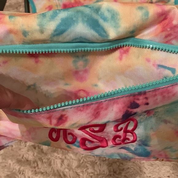 MONOGRAMMED Beach Chair w/zipped pocket on the back that is removable. - Picture 3 of 6